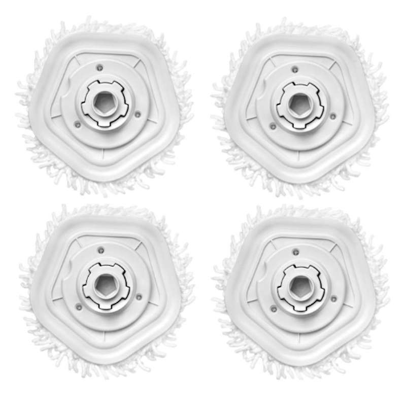 4pcs Detachable Washable Mop Cloth Holder Replacement Parts