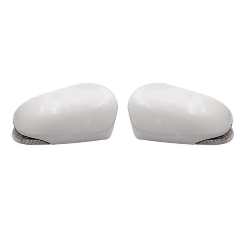 1 Pair Rear View Mirror Cap with Turn Signal for Toyota Corolla 14-17
