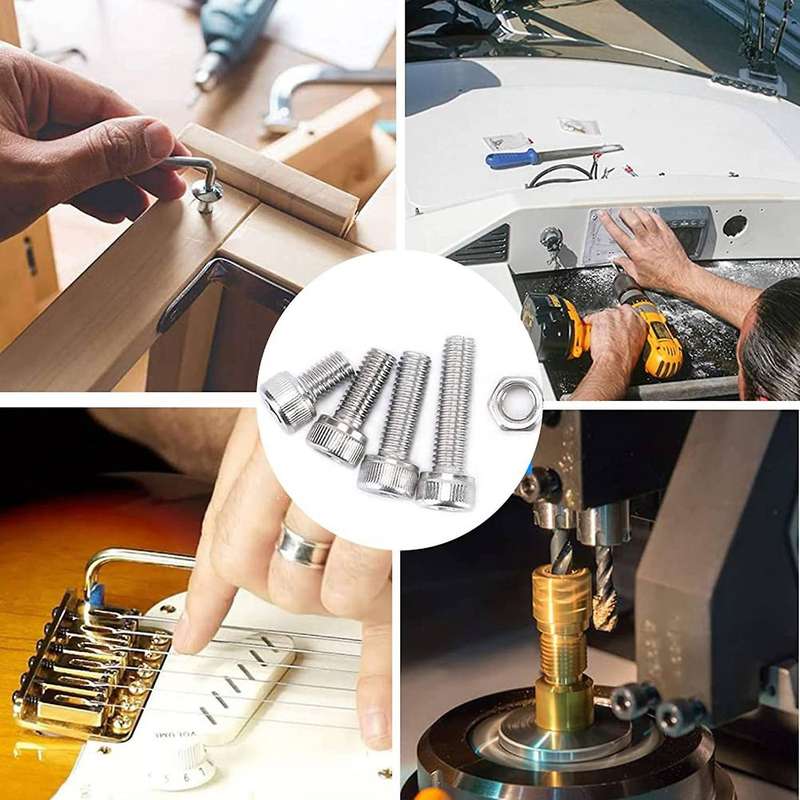 660 Pcs Nut and Bolt Assembly, Metric M3 M4 M5 M6 Screw with Wrench
