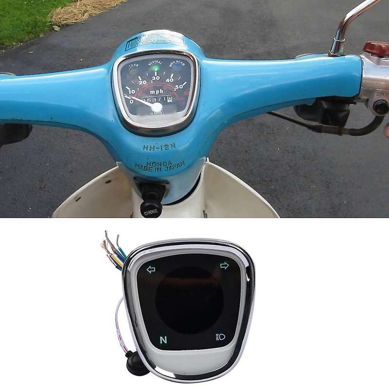 Motorcycle Lcd Digital Odometer for Honda C50 C70 C90 Passport Cub 70