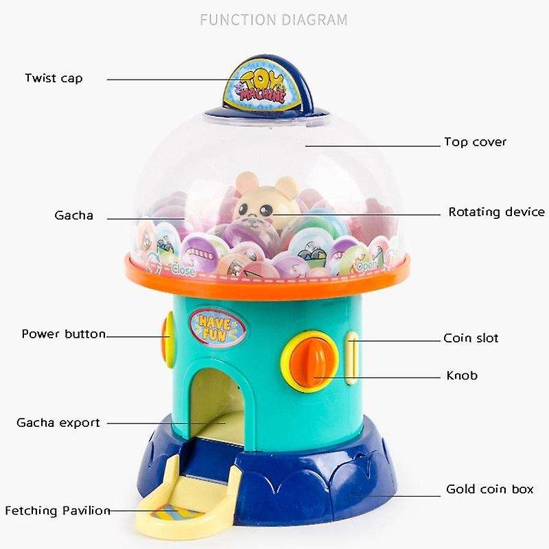 Mini Grasping Music Clip Candy Machine Small Gashapon Catching Robot