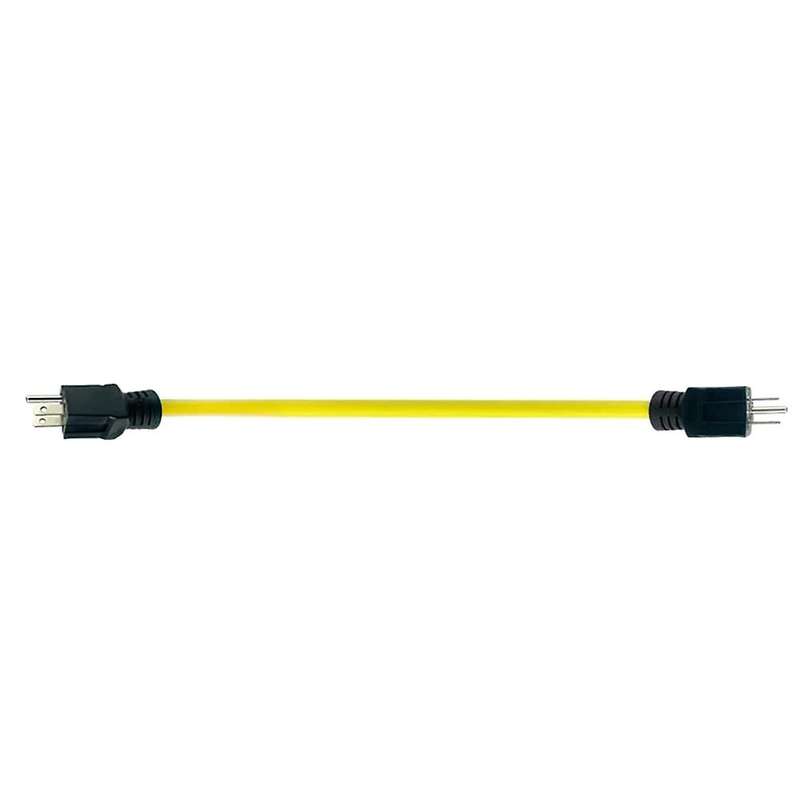 2 Pack 3 Prong Plug to Plug Male Double Cord, 125v 24inch Us Plug