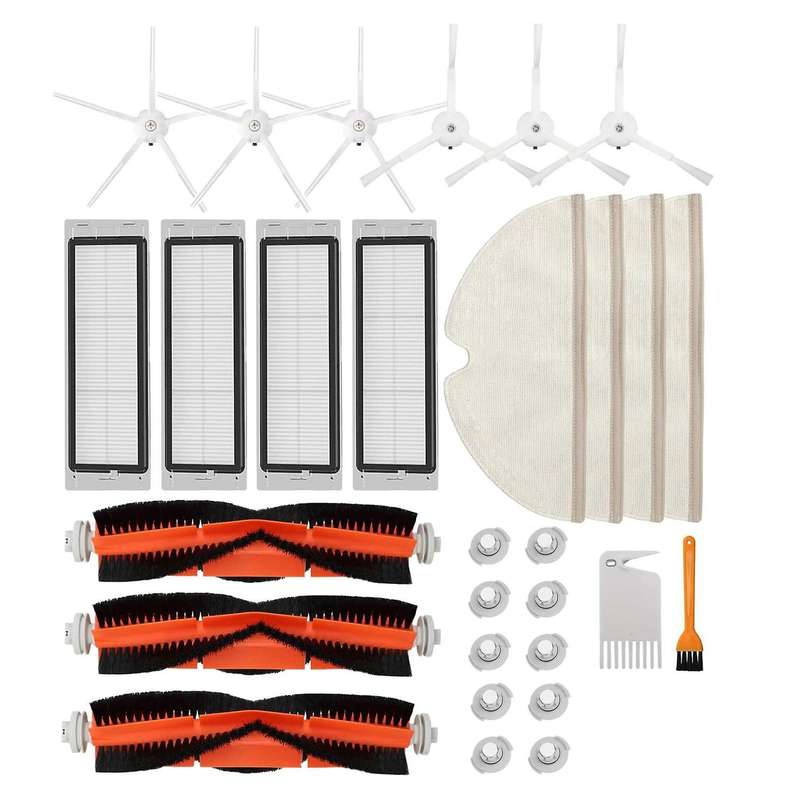 30 Pcs Replacement Parts Kit for Roborock S5 S6 E20 E25 E35 S50