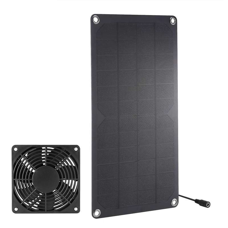 10w Solar Powered 3w Mini Fan Exhaust Fan Portable