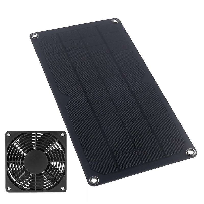 10w Solar Powered 3w Mini Fan Exhaust Fan Portable