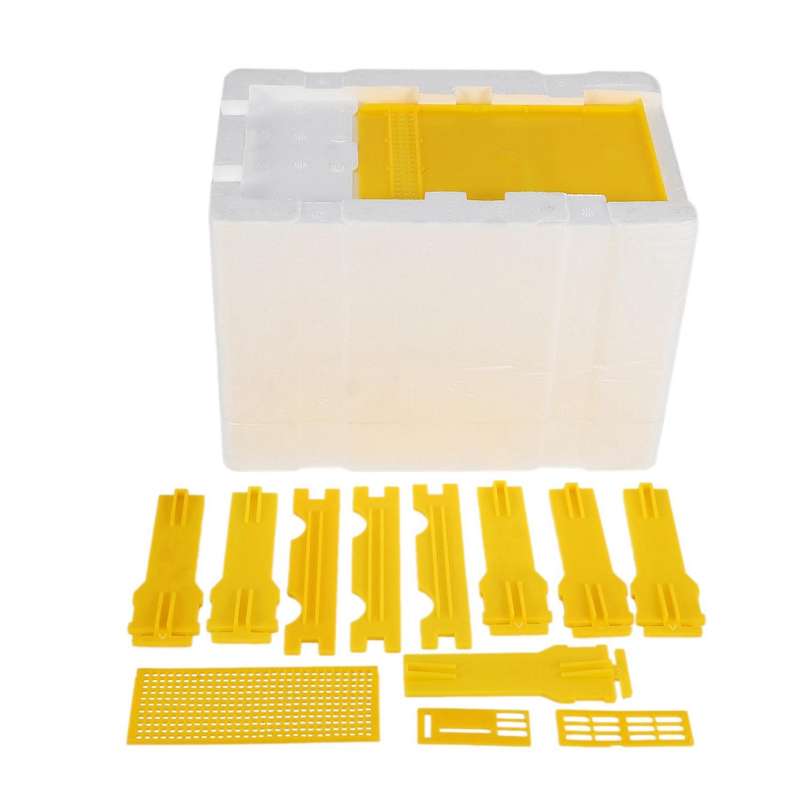 Bee Hive Beekeeping King Box Pollination Box Foam Frames Tool Kit