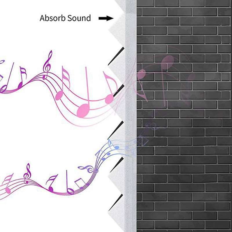 12 Pcs Acoustic Foam,sound Insulation Panels,studio Foam Wedges