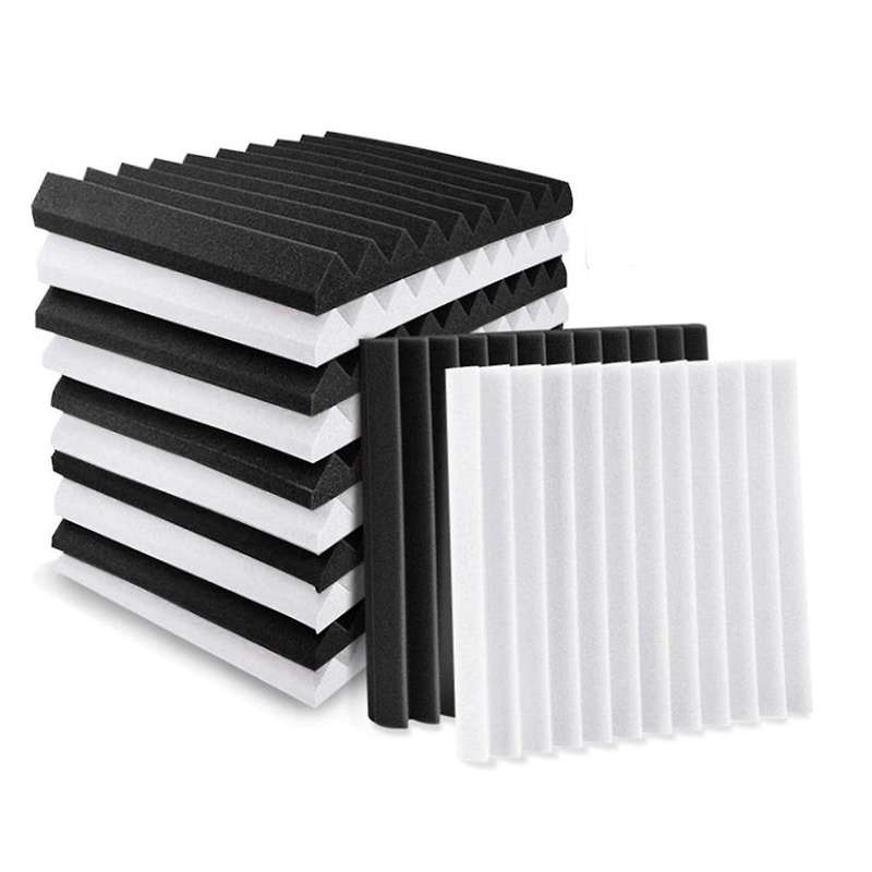 12 Pcs Acoustic Foam,sound Insulation Panels,studio Foam Wedges