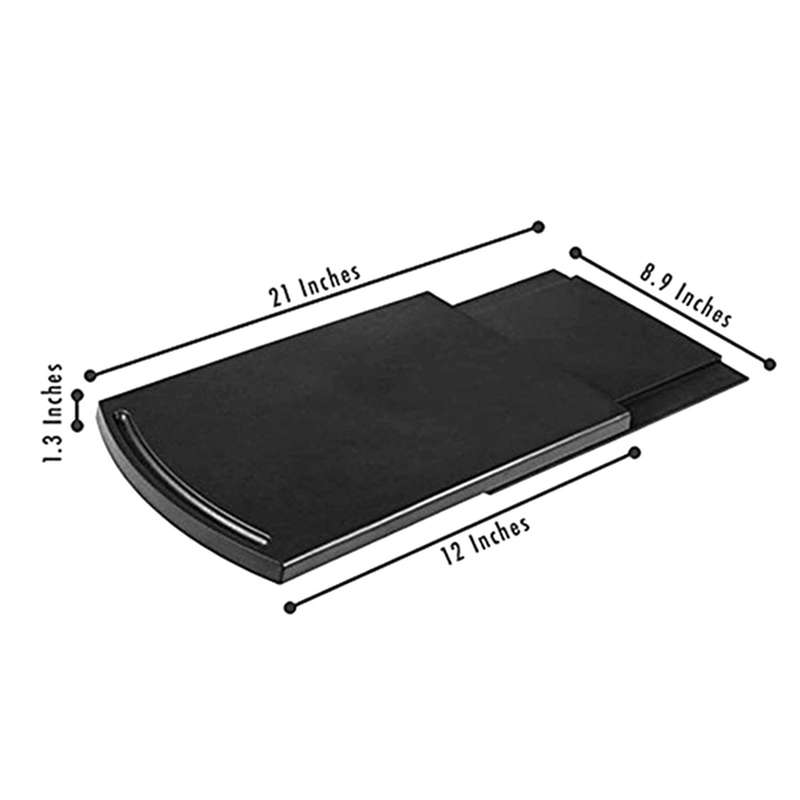 2x Kitchen Sink Sliding Coffee Tray Mat, with Smooth Rolling Wheels