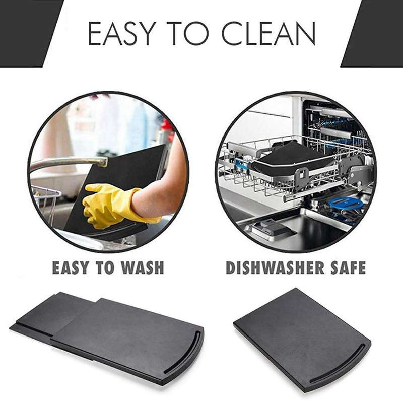 2x Kitchen Sink Sliding Coffee Tray Mat, with Smooth Rolling Wheels
