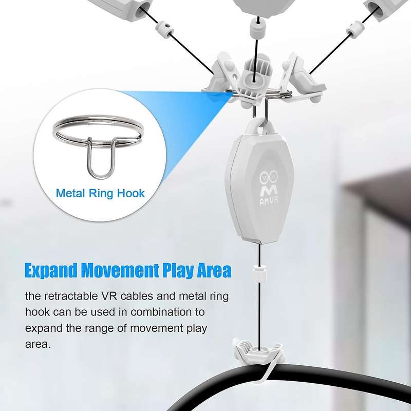 Amvr Oom Vr Cable Management for Oculus Quest 2/rift/valve/htc/vive