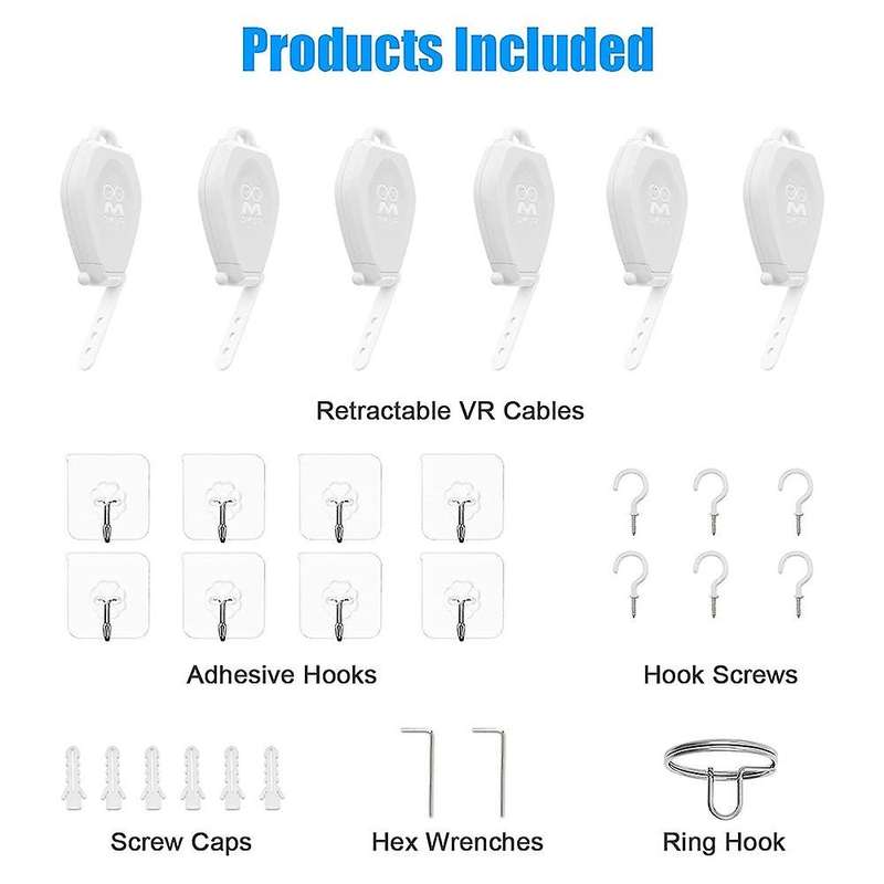 Amvr Oom Vr Cable Management for Oculus Quest 2/rift/valve/htc/vive