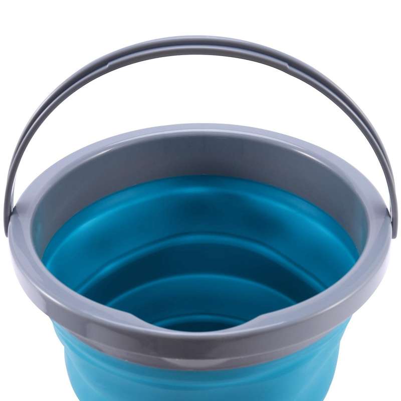 5l Folding Bucket with Cover Portable Folding Kitchen Bucket Outdoor
