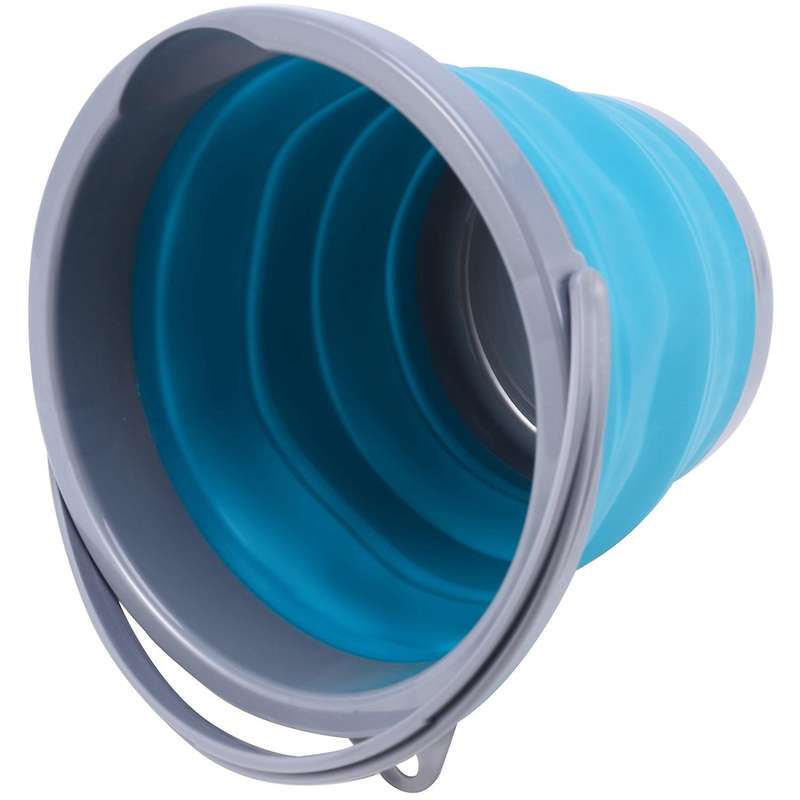 5l Folding Bucket with Cover Portable Folding Kitchen Bucket Outdoor