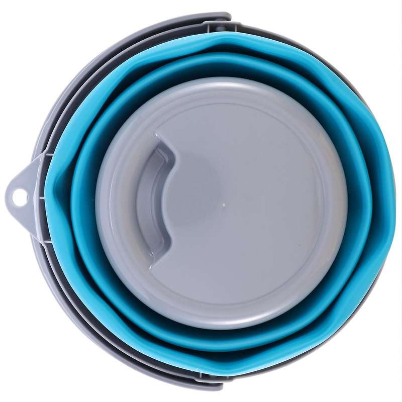 5l Folding Bucket with Cover Portable Folding Kitchen Bucket Outdoor