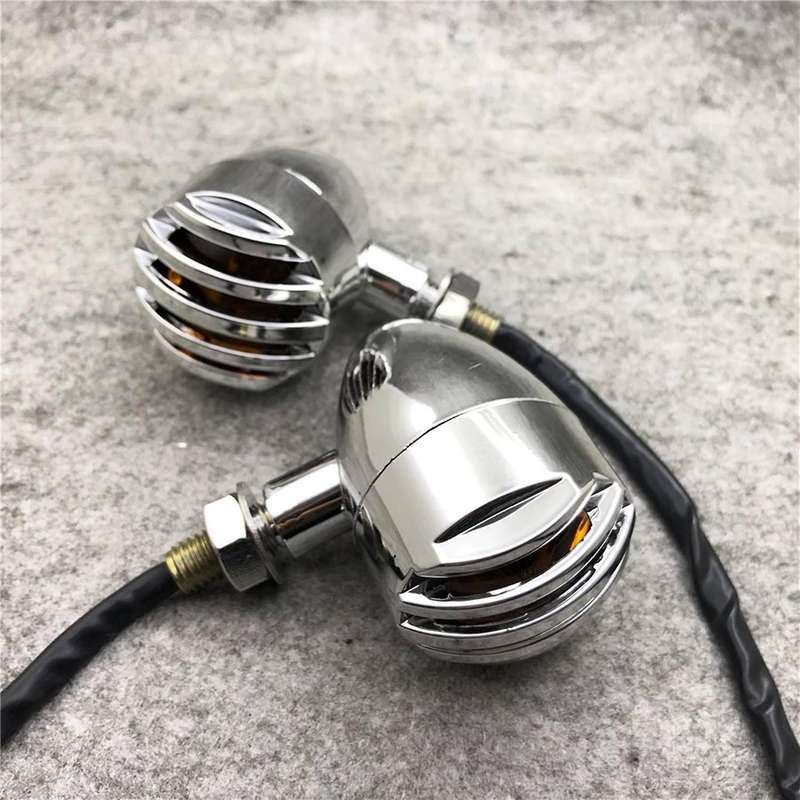 Retro Retrofit Led Fence Turn Signal Turning Light for Harley,black