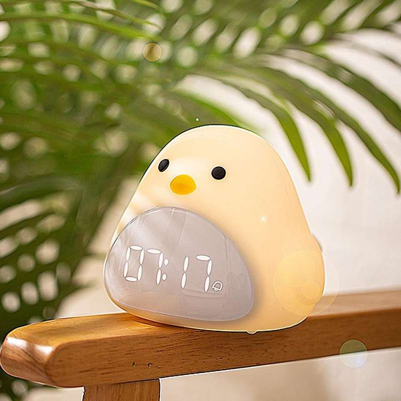 Night Light Alarm Clock Usb Led Night Lamp for Children Baby Kids