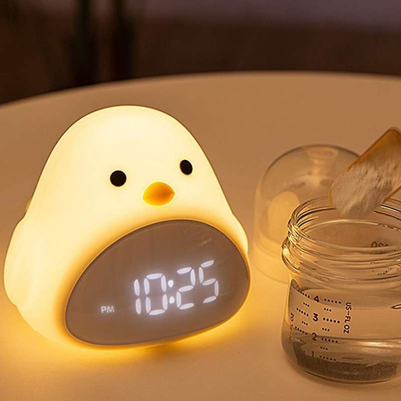 Night Light Alarm Clock Usb Led Night Lamp for Children Baby Kids
