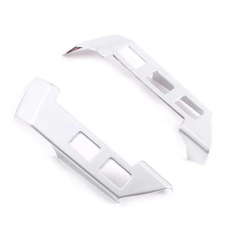 Car Steering Wheel Button Cover Trim Sticker for Land Rover (silver)