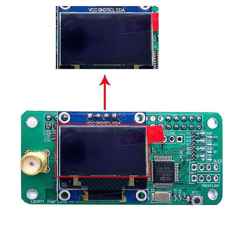 Antenna + Oled + Mmdvm Hotspot Support P25 Dmr Ysf for Raspberry Pi