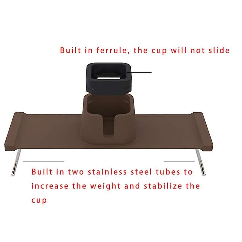 Drink Holder for Cups On Couch Armrest,silicone Drink Holder,brown