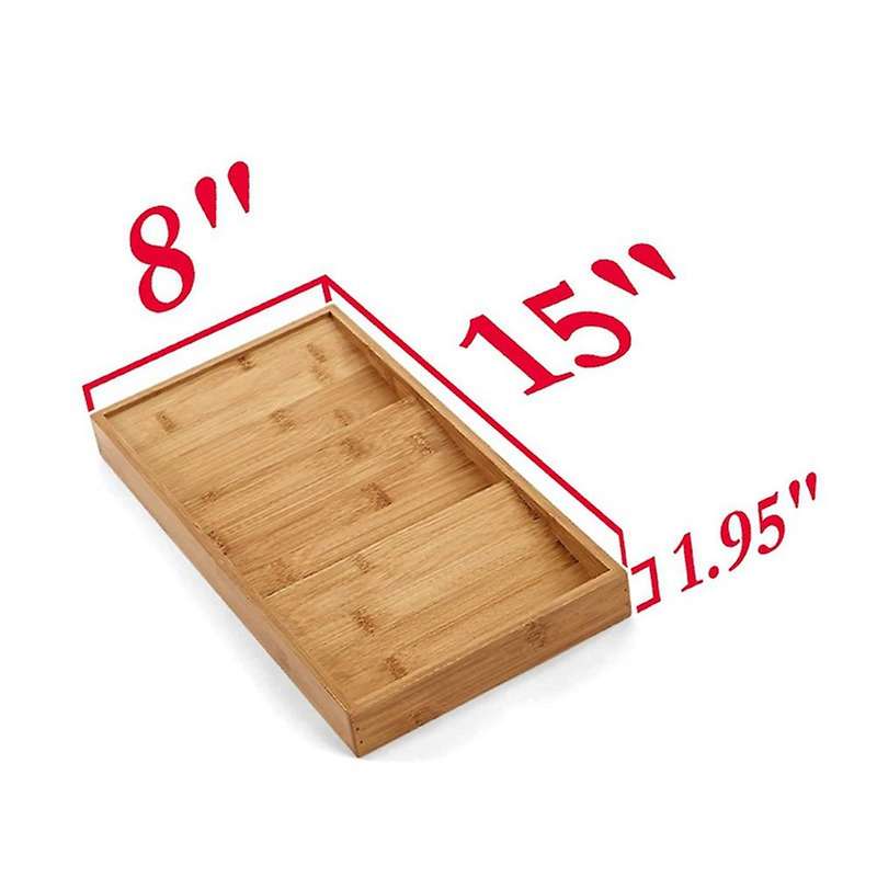 3-tier Bamboo Seasoning Drawer Tray Kitchen Supplies Drawer