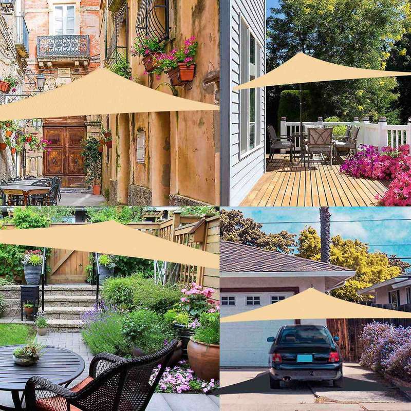 Waterproof Sun Shade Sail Canopy Awning Shelter, for Outdoor Patio