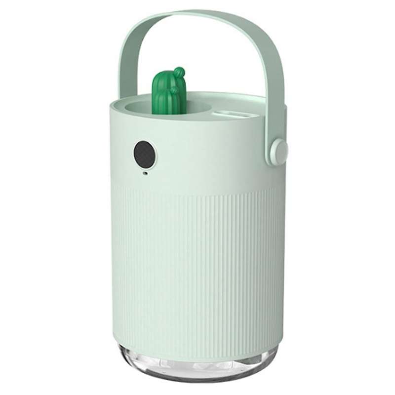 Air Diffuser Cactus Humidifier Usb Purifier 1000ml for Bedroom, Green