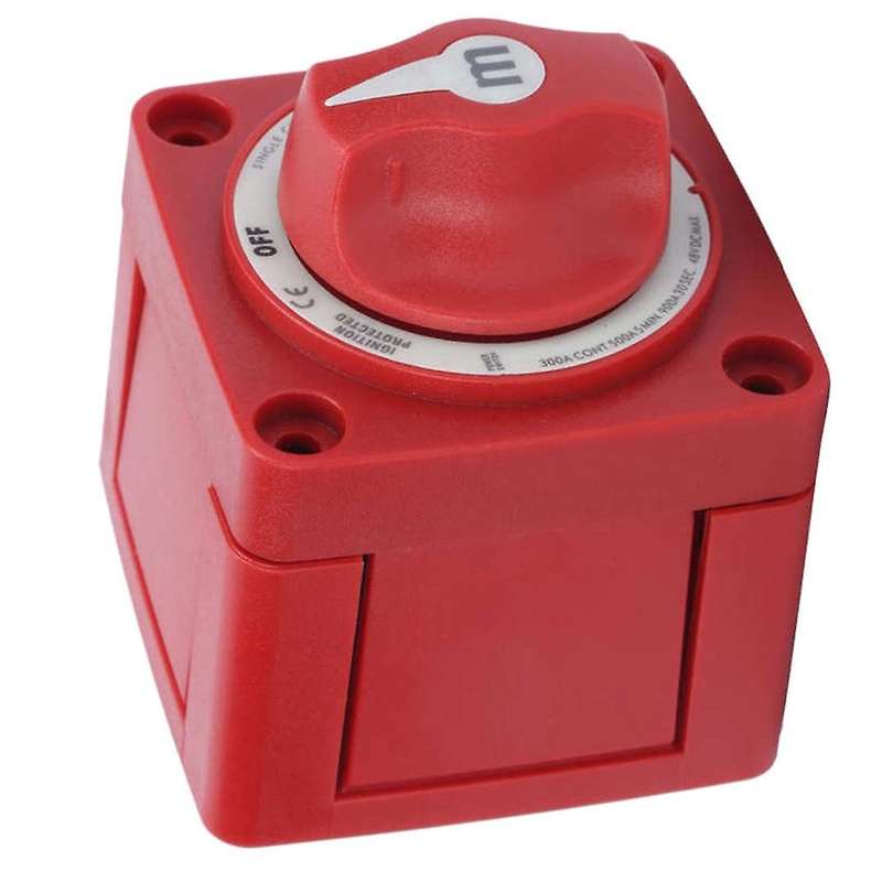 6006 M-series Battery Switch, 300a 48v Dc Max Power Switch (red)
