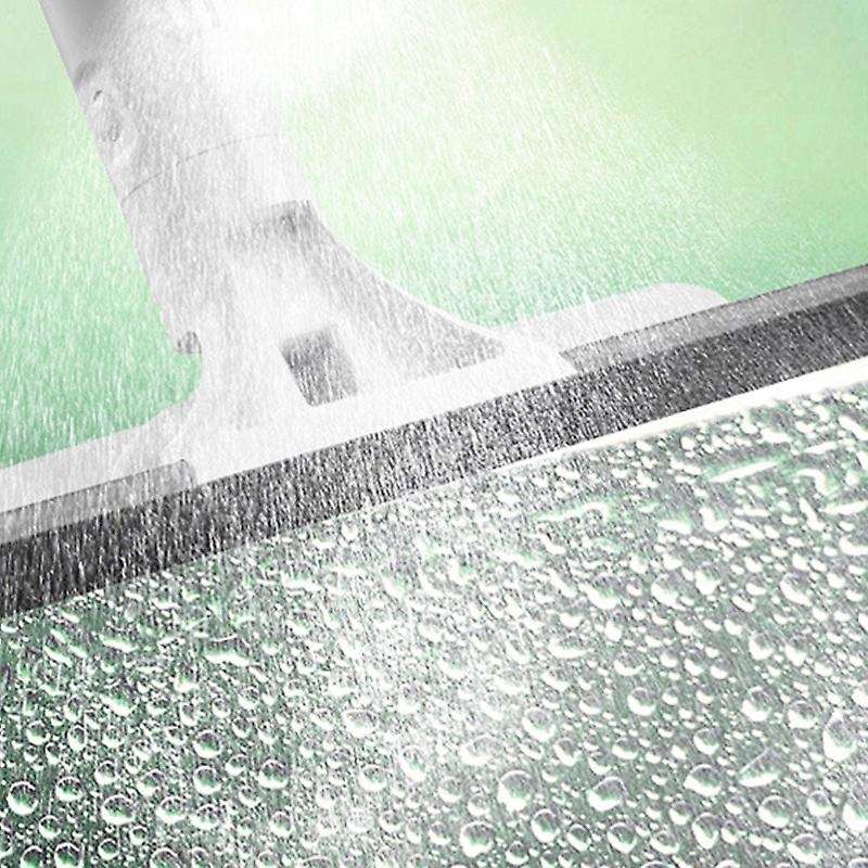 Long Handle Glass Cleaning Brush with Water Spray Double-sided Wiper