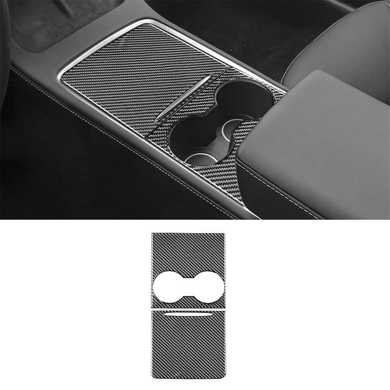 Center Console Wrap Kit Carbon Fiber for Tesla Model 3 2019-2022