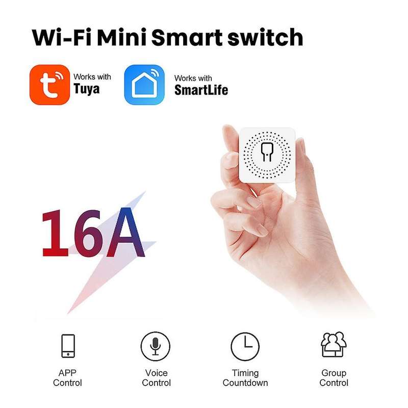 4 Pcs Mini Wifi Breaker Home Diy Electric Relay Wifi Switch 16a Life