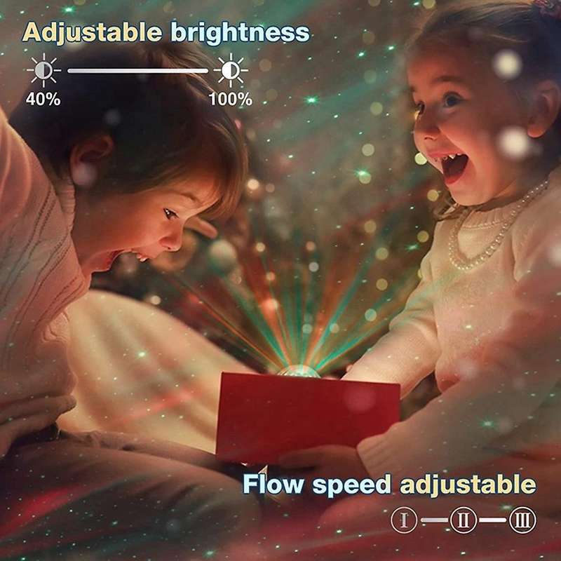 Led Starry Sky Projector with White Noise, Remote Control, for Gift