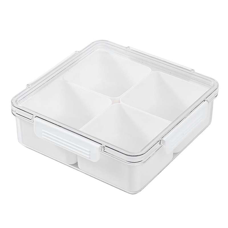 Sub Format Fridge Organizer for Kitchen White Plastic Storage Jars S