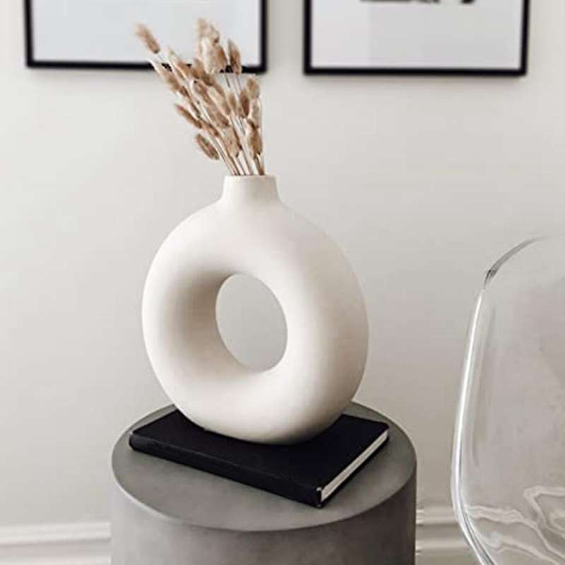 Donut Vase Modern Deko Handmade Vase Dekoration Und Geschenk-m