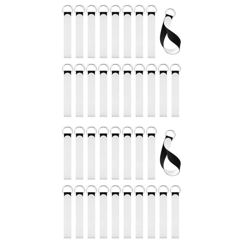 20 Pcs Sublimation Blank Neoprene Wristlet Keychain Lanyard Holder