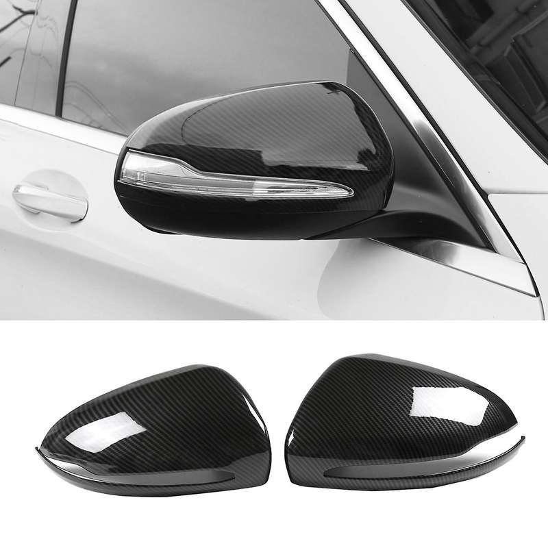 For Benz B C E S Glb Glc W205 Carbon Fiber Rear View Mirror Cover