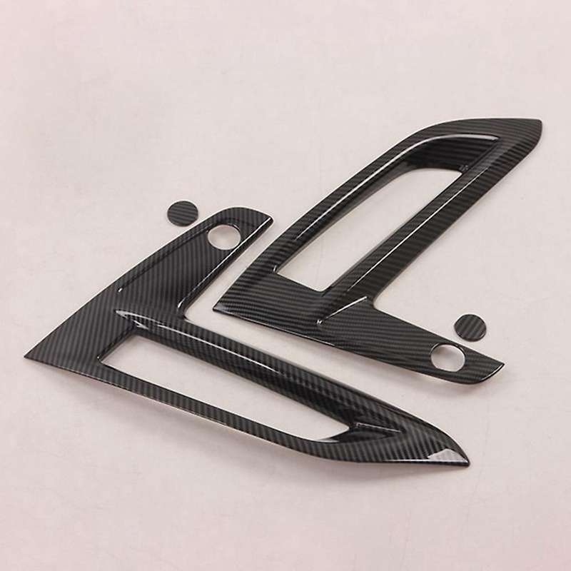 1 Pair Carbon Fiber Fog Light Cover Grill Frame for Nissan Sylphy