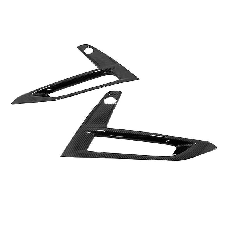 1 Pair Carbon Fiber Fog Light Cover Grill Frame for Nissan Sylphy