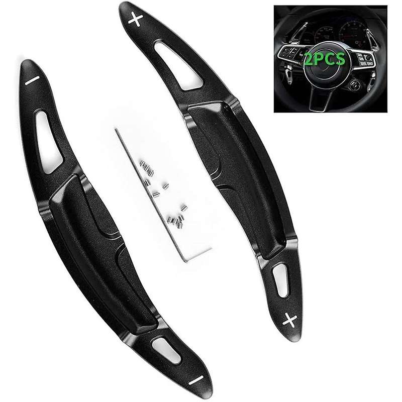 Car Steering Wheel Shift Paddle For-porsche Panamera Macan Black