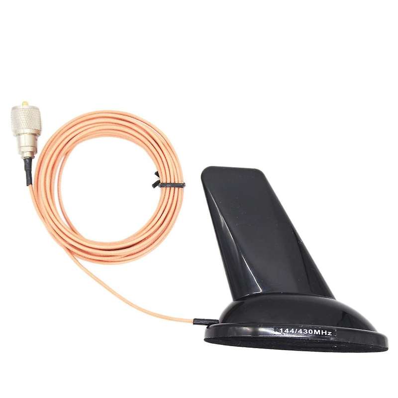 Pl-259 Shark Fin Design Vhf Uhf 144/430mhz Dual Band Antenna