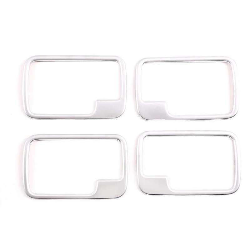 Car Inner Door Handle Bowl Frame Cover Molding Trim(silver)