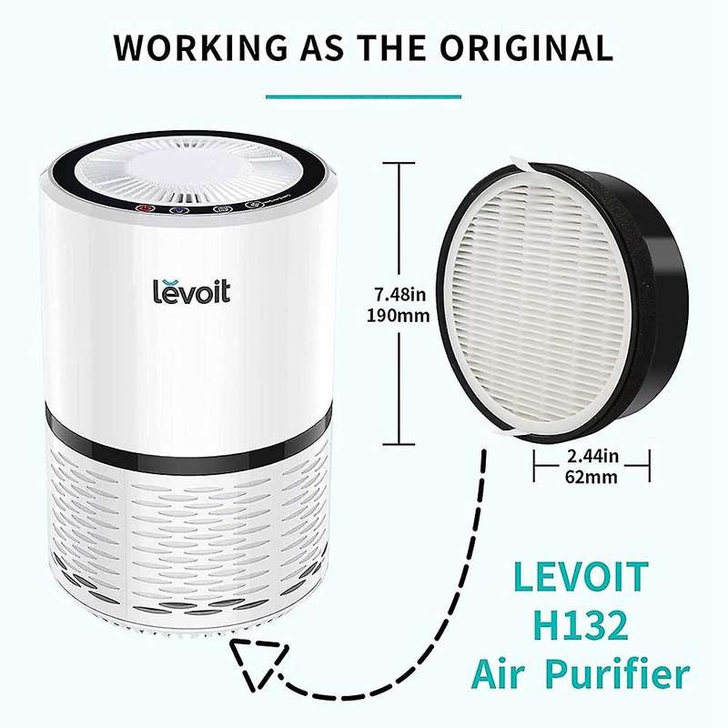 For Levoit Lv-h132 Air Purifier Filter with Activated Carbon Filter