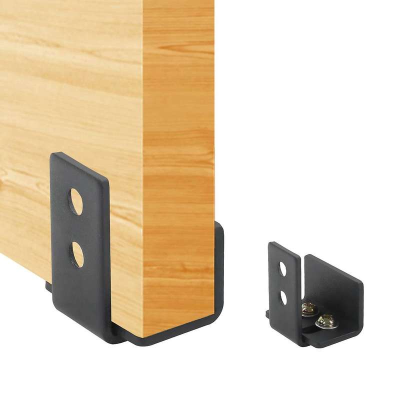 4 Piece Sliding Door Floor Rails, Adjustable, Great for Sliding Doors