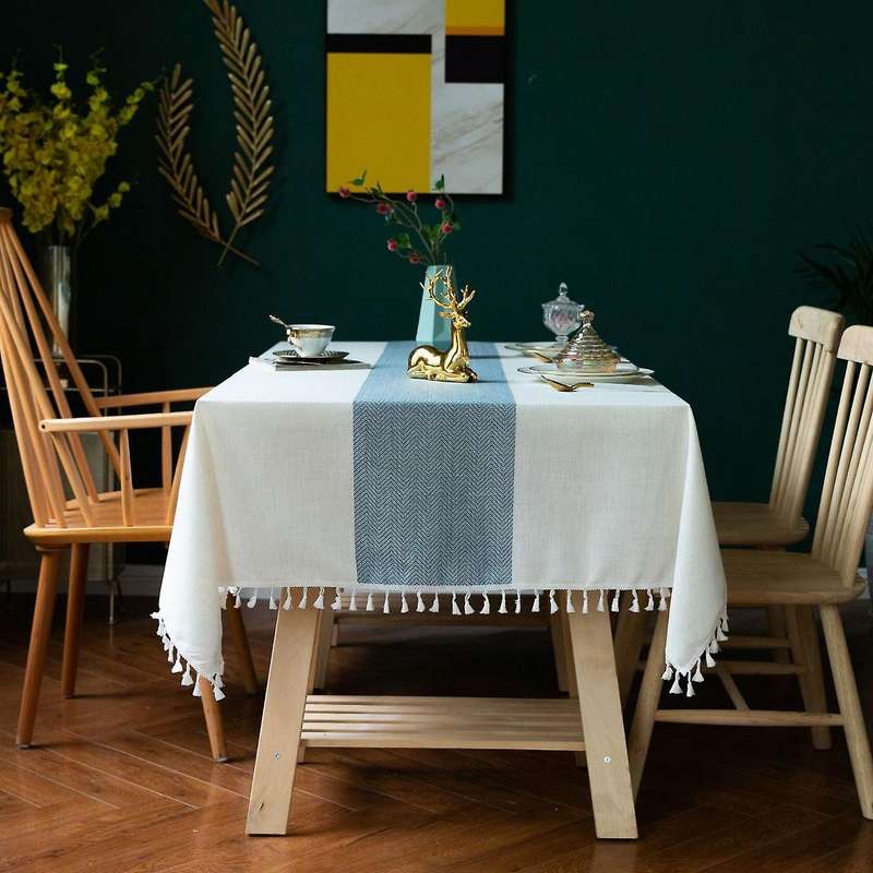 Tablecloth Rustic Farmhouse Kitchen Table Cloth(brown)