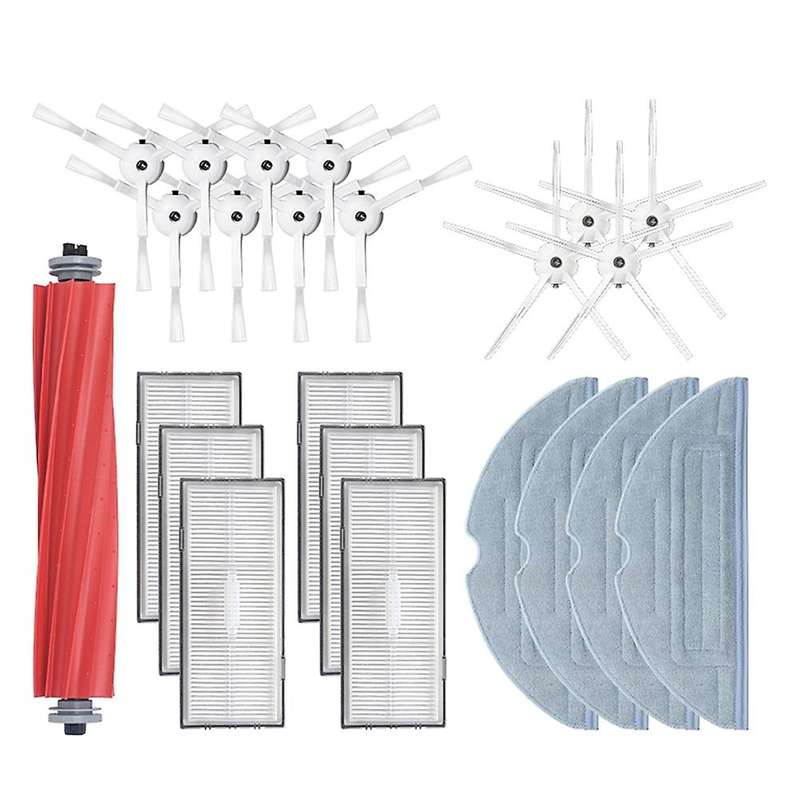 23pcs Hepa Filter Main Side Brush Mop Cloth for Roborock G10s