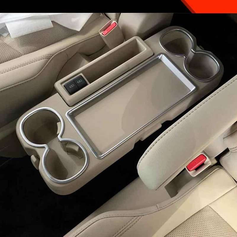 For Toyota Noah Voxy 90 Center Console Water Cup Holder Bright Silver