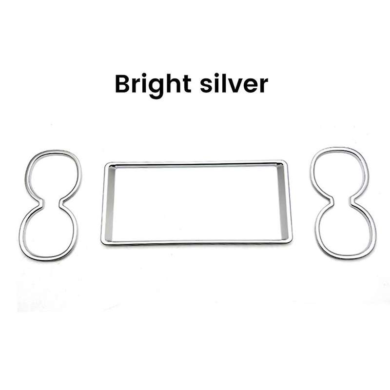 For Toyota Noah Voxy 90 Center Console Water Cup Holder Bright Silver