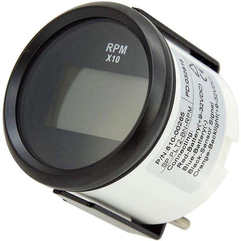 Boat Led Digital Hour Meter Marine Outboard Rv Rpm Meter Gauge