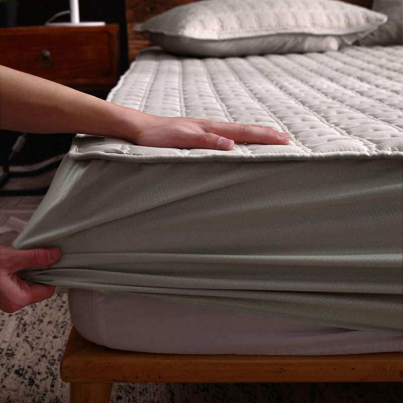 Cotton Fitted Sheet Bed Mattress Protector Cover Winter Warm --150cm